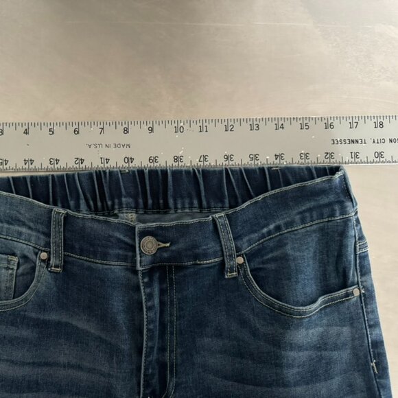 Grace & Lace | Elastic Pull-On Waist Skinny Jeans SZ XL (31-33) NWT - Picture 7 of 12